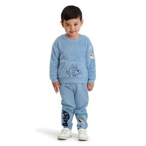 Cozy Blue Kids Jogger Set